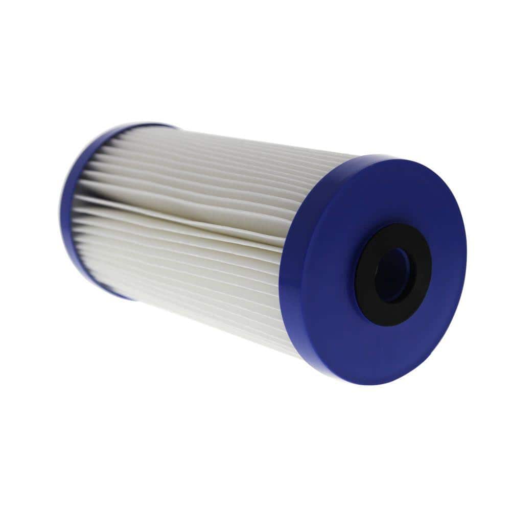 Heavy Duty Pleated Sediment Filter Cartridge, 9.75 x 4.5 Inch