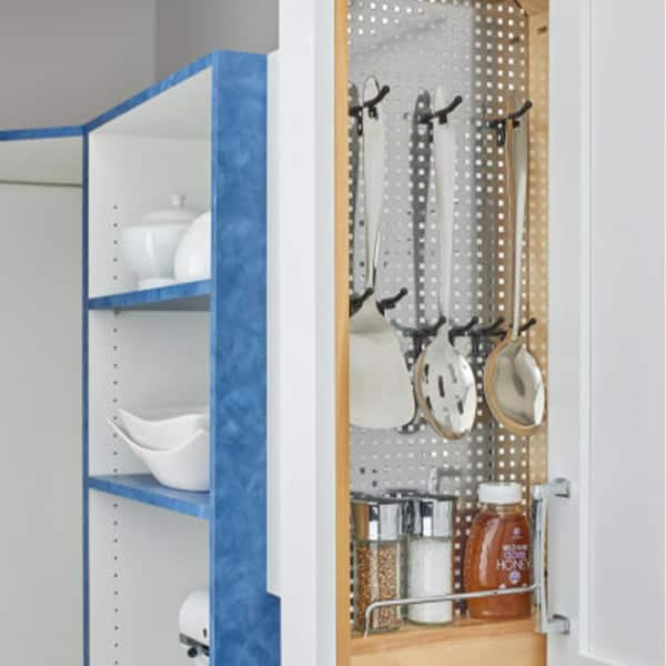 Rev-A-Shelf Filler Pullout Organizer w/Stainless Steel Panel for Wall  Cabinets (434-WF Series)