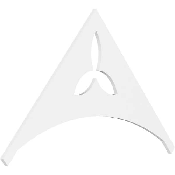 Ekena Millwork Pitch Naple 1 in. x 60 in. x 37.5 in. (14/12) Architectural Grade PVC Gable Pediment Moulding