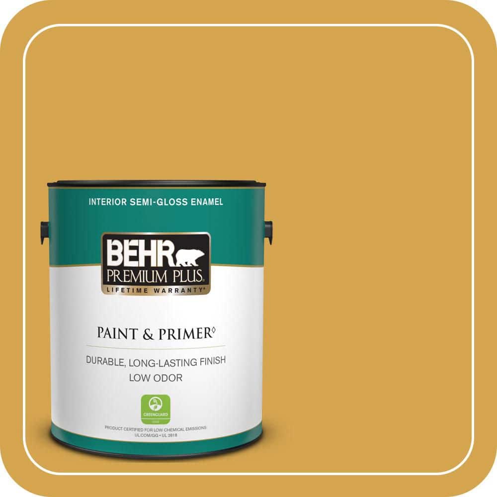 1 gal. #M290-6 Plantain Chips Semi-Gloss Enamel Low Odor Interior Paint & Primer price history on PriceWatchPro