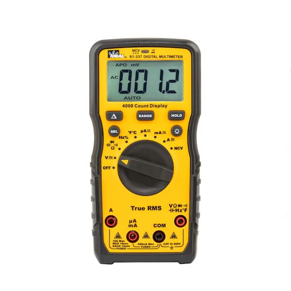 Inflatable Multimeter IDEAL 600-Volt Auto Range Multimeter with NCVT and Temp 61-337 - The ...