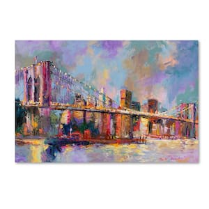 30 in. x 47 in. "Brooklyn Bridge" by Richard Wallich Printed Canvas Wall Art