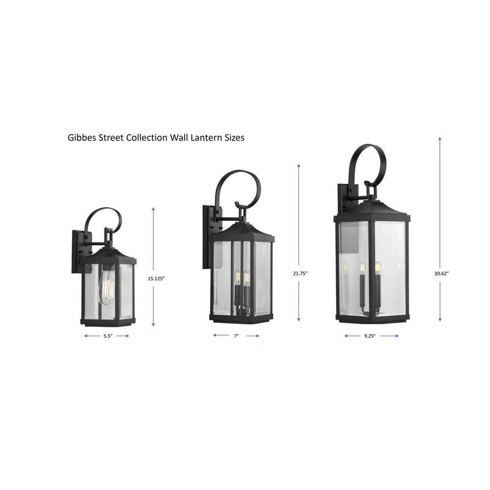 Rustic Charm Black and Bronze Outdoor Wall Lantern