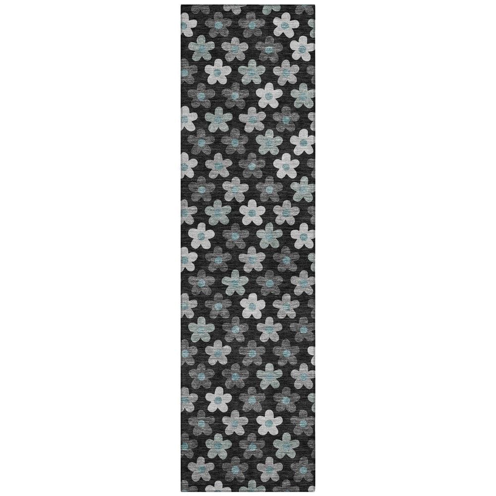 Chantille Machine Washable Indoor/Outdoor Abstract ACN2569 Black 2 ft. x 7 ft. Runner Rug price history on PriceWatchPro