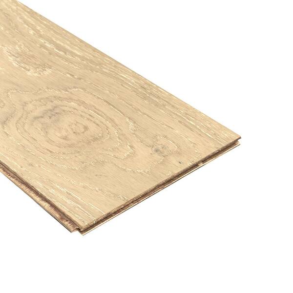 Mohawk Village Square Conch Oak 0.37 in. T x 6.5 in. W Wirebrushed Engineered Hardwood Flooring (27 sq. ft./case)