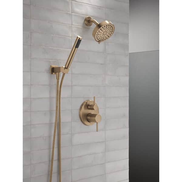 Delta Modern Gold 2-Handle Shower Trim Kit in Champagne Bronze