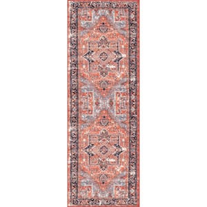 Sherita Oriental Persian Rust 3 ft. x 8 ft. Runner Rug