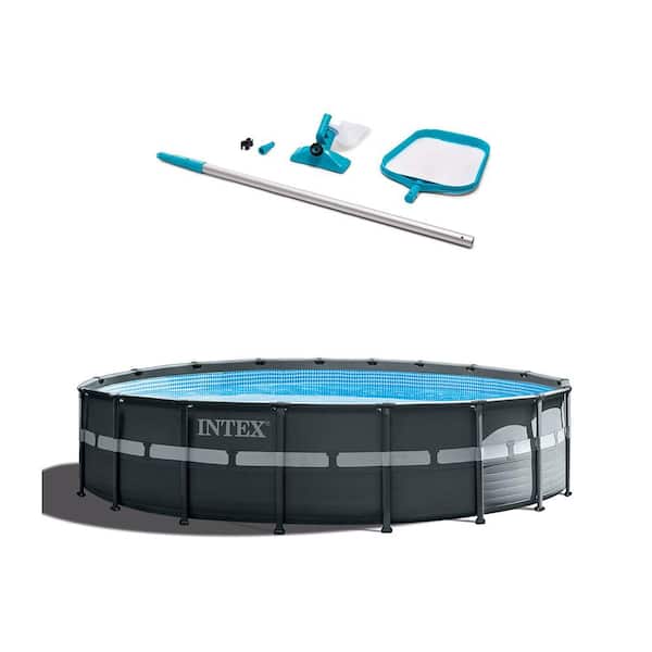 Intex 20 ft. W x 48 in. H x 48 in. D Ultra XTR Frame Pool Set with Pump, Ladder, and Winterizing Kit