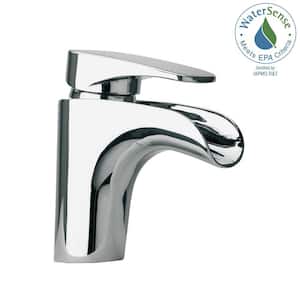 Novello Single Hole Single-Handle Low-Arc Waterfall Bathroom Faucet in Chrome