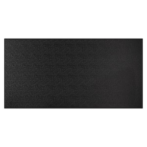 23.75 in. x 47.75 in. Stucco Pro Vinyl Lay in Black Ceiling Tile (Case of 10, 8 sq. ft. Covered/Tile, 80 sq. ft. /Case)