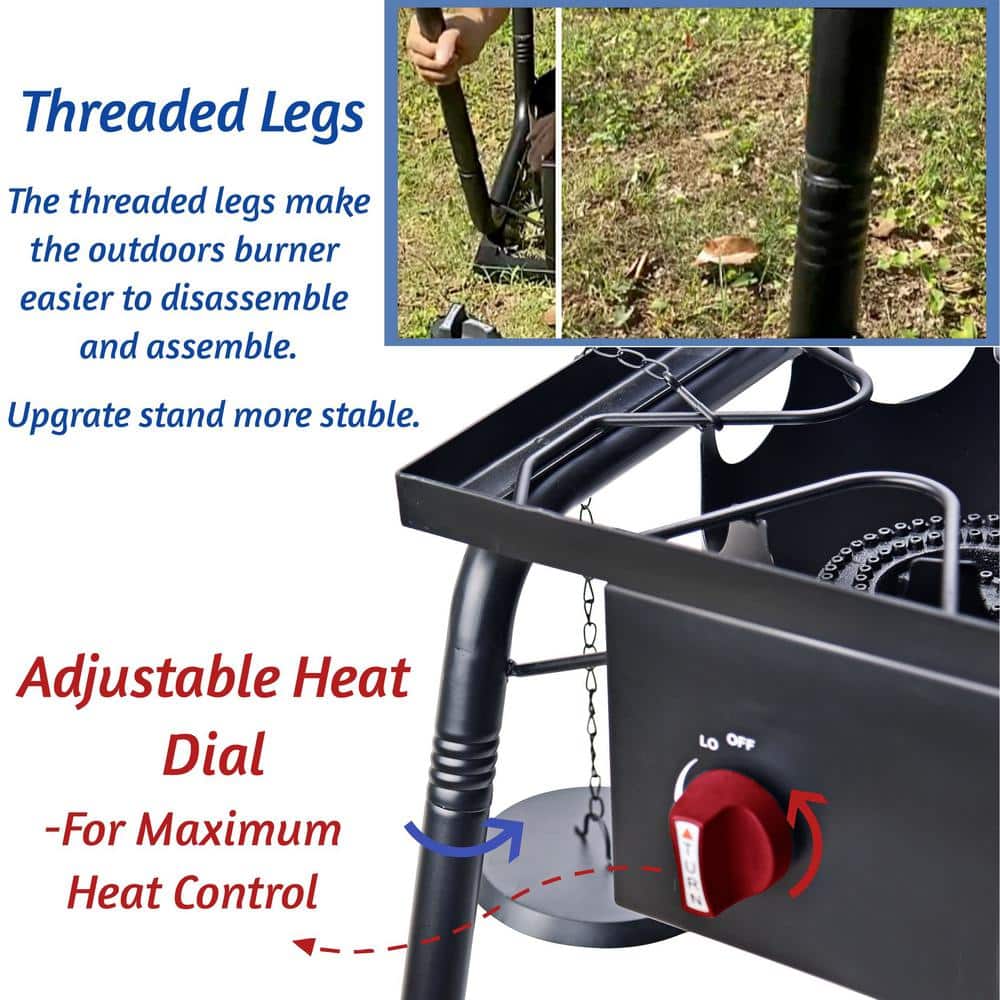 Arc Double Burner Propane Gas Outdoor Cooking Station