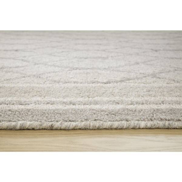 Wimney 8 ft. x 10 ft. Gray Border Area Rug