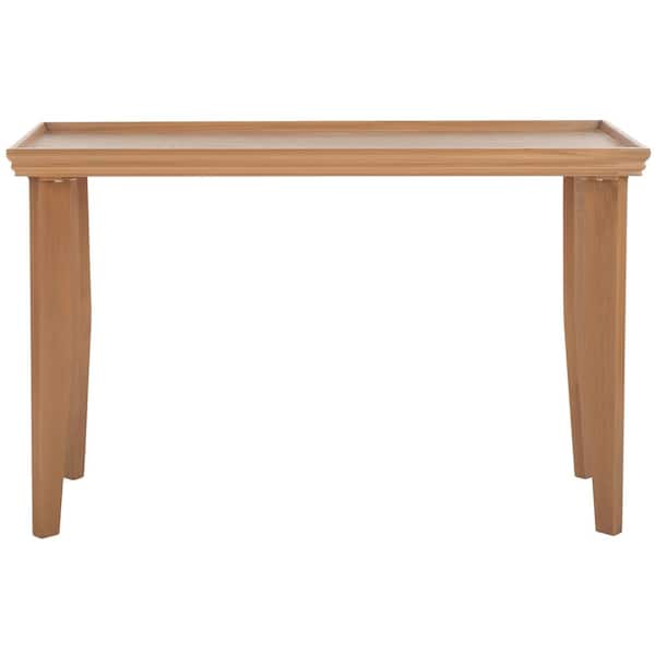 SAFAVIEH Naios 18.9 in. Sand Rectangle Wood Console Table