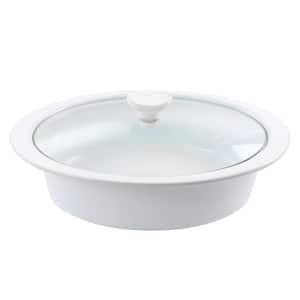 Gracious Dining 2 qt. Stoneware Oval Casserole with Glass Lid