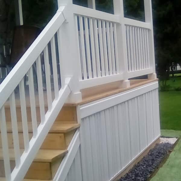 Weatherables Naples 3 ft. H x 6 ft. W Tan Vinyl Railing Kit