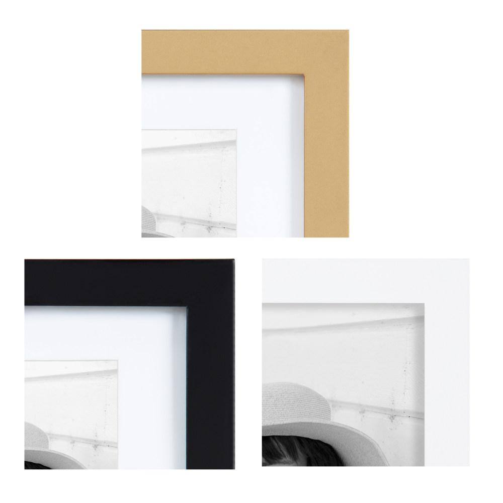 Gold and Wood 10-Piece Wall Frame Set