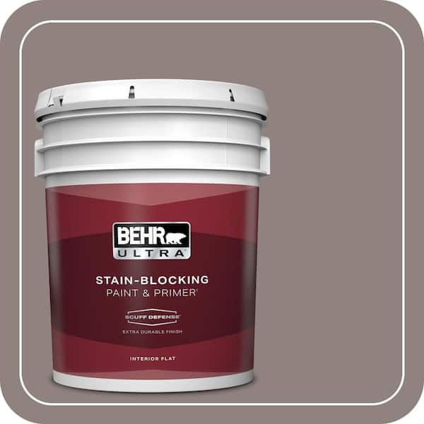 BEHR ULTRA 5 gal. Home Decorators Collection #HDC-CL-22G Roanoke Taupe Extra-Durable Flat Interior Paint & Primer