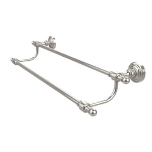 Retro Wave Collection 24 in. Double Towel Bar in Polished Nickel