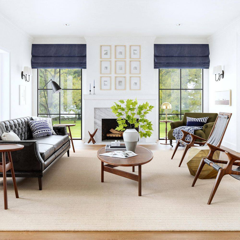 Beige Handmade Wool Tufted Rectangular Area Rug, 4' x 6'