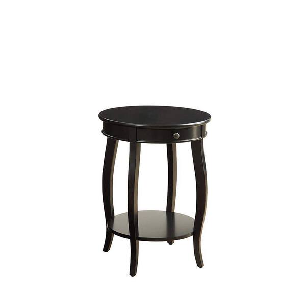 Benjara Alysa 24 in. Height Black Wooden End Table BM154574 - The Home ...