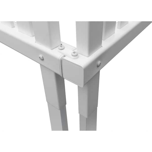 Enclo Privacy Screens 3.8 ft. H x 3 ft. W Wilmington White Vinyl Privacy Screen (2-Pack)