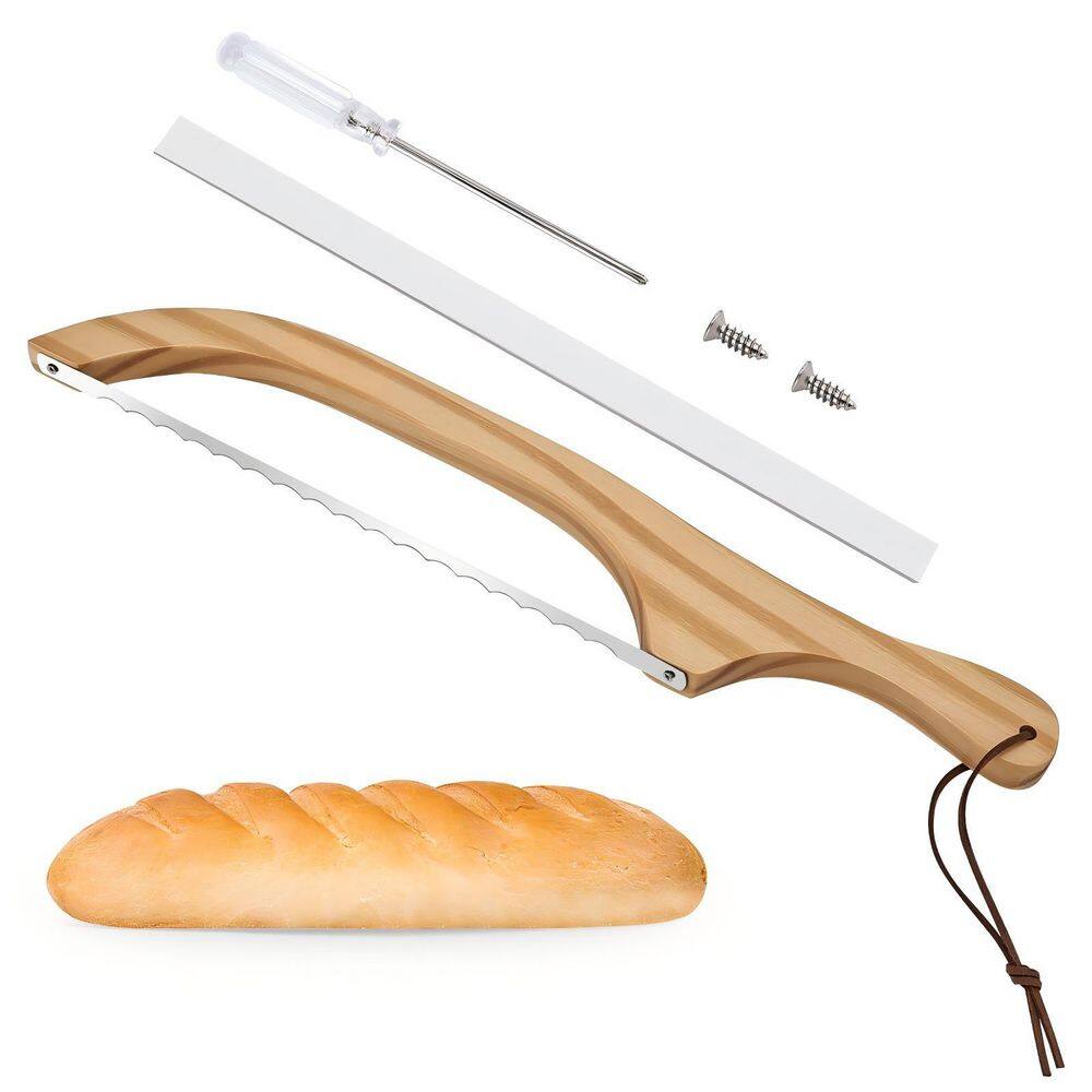 1-Piece Bread Knife for Homemade Bread, 15.7 in. Bread Slicer Baguettes, Beige price history on PriceWatchPro
