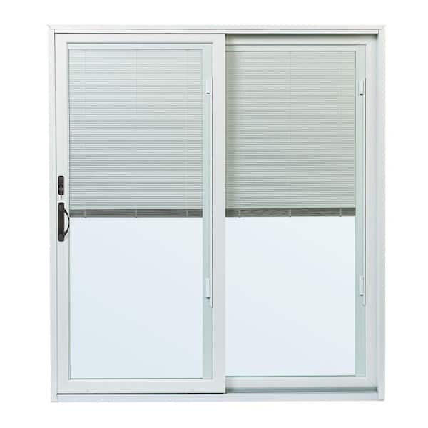 Andersen 70-1/2 in. x 79-1/2 in. 200 Series White Right-Hand Perma-Shield Gliding Patio Door w/ White Int, Blinds & ORB Hardware