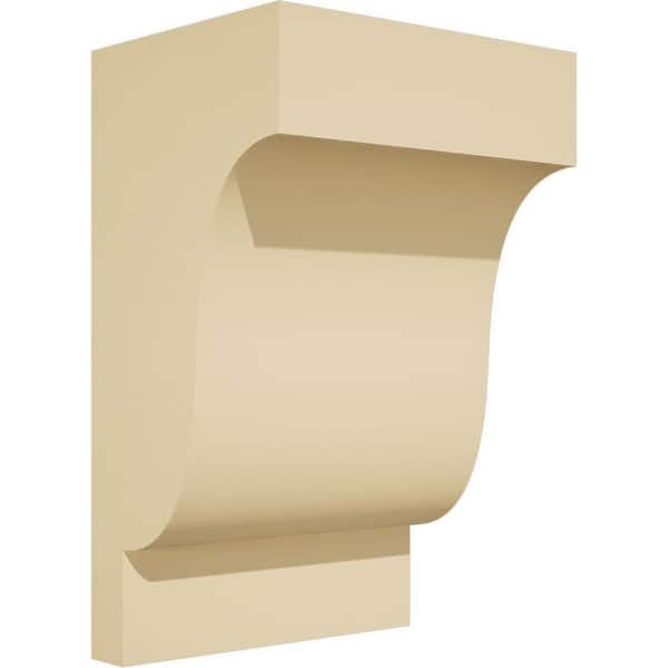 Ekena Millwork Standard Newport 5 in. W x 8 in. H x 4 in. D Signature Urethane Polyurethane Corbel
