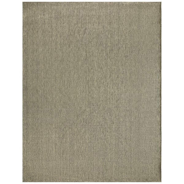 Tulum Olive 8 ft. x 10 ft. All-Over Design Contemporary Area Rug