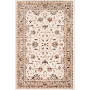 Cashmere Ivory 5 ft.x 8 ft. Traditional Area Rug