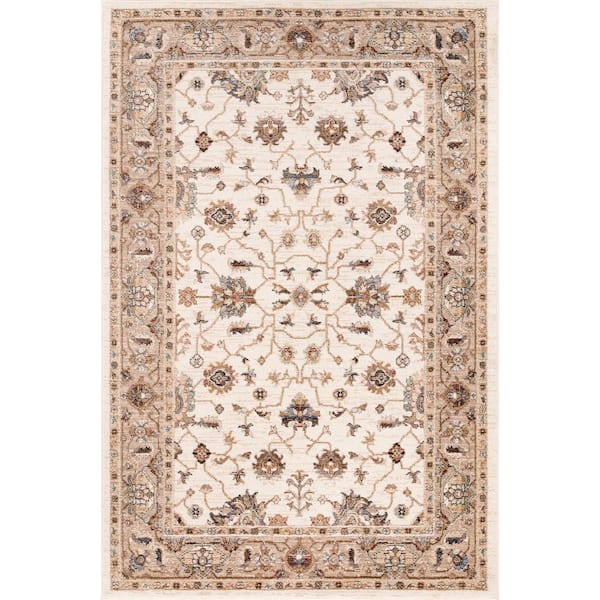 Concord Global Trading Cashmere Ivory 7 ft. x 9 ft. Traditional Area Rug