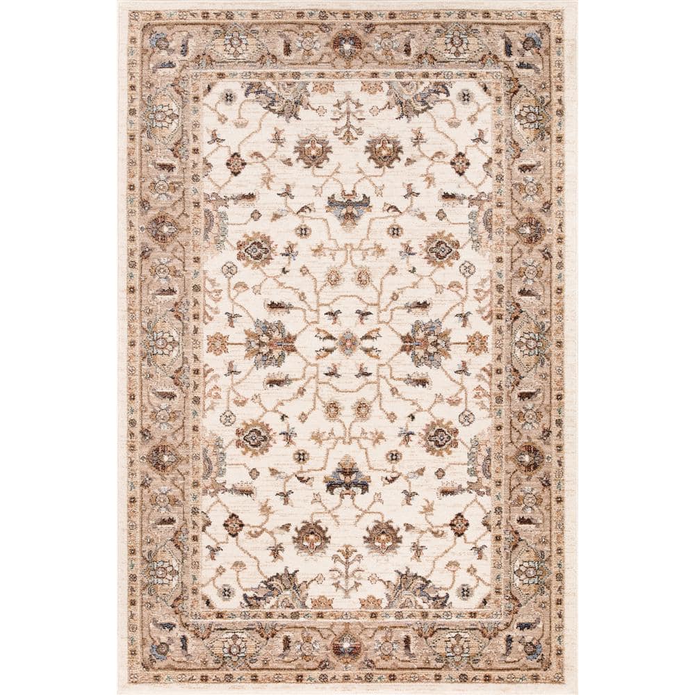 Cashmere Ivory 8 ft. x 10 ft. Traditional Area Rug price history on PriceWatchPro