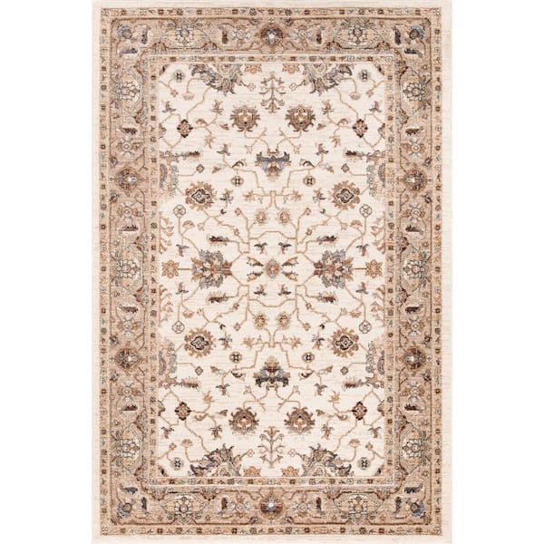 Cashmere Ivory 8 ft. x 10 ft. Traditional Area Rug