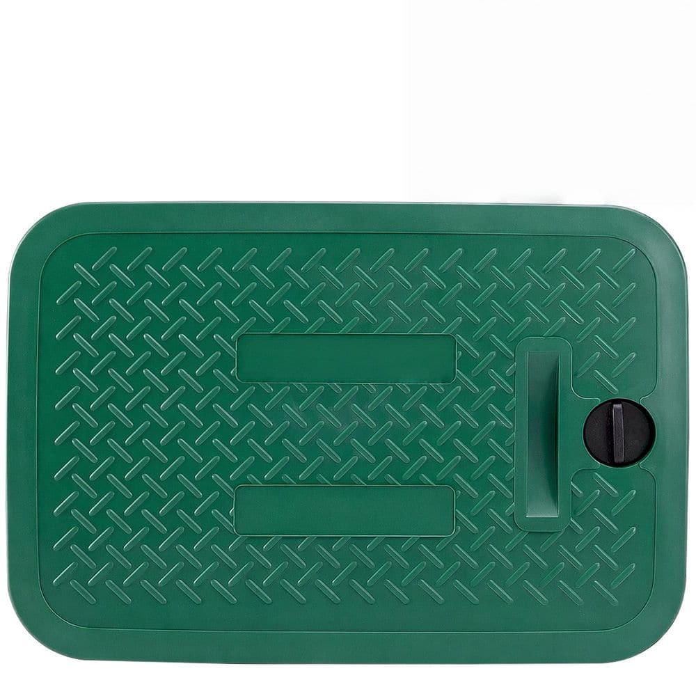 12 in. x 17 in. Rectangular Valve Box in Green Sprinkler Irrigation Replacement Cover, Valve Box Base Not Included price history on PriceWatchPro