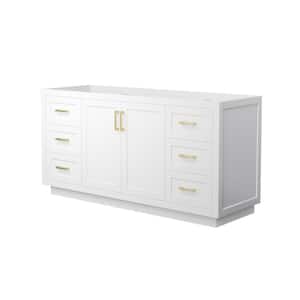 Miranda 65.25 in. W x 21.75 in. D x 33 in. H Single Bath Vanity Cabinet without Top in White