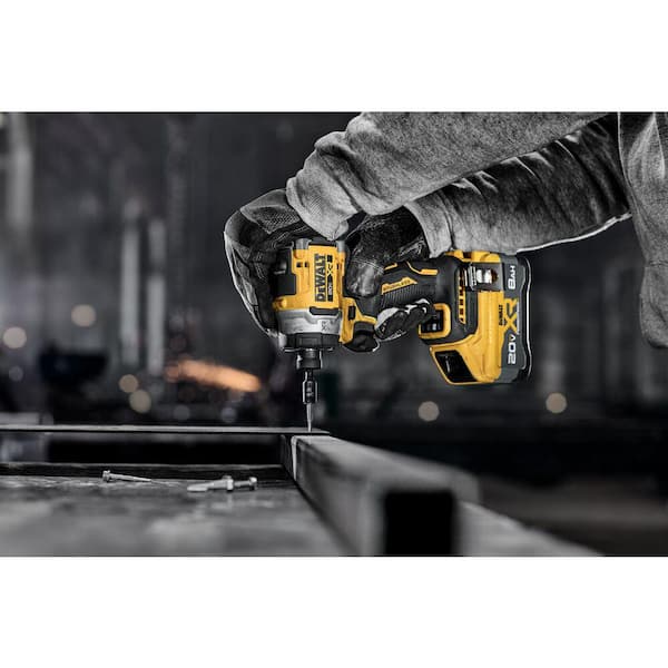 DEWALT - 20V MAX XR Lithium-Ion Cordless Impact Driver with 6.0 Ah Battery Pack and Charger Kit