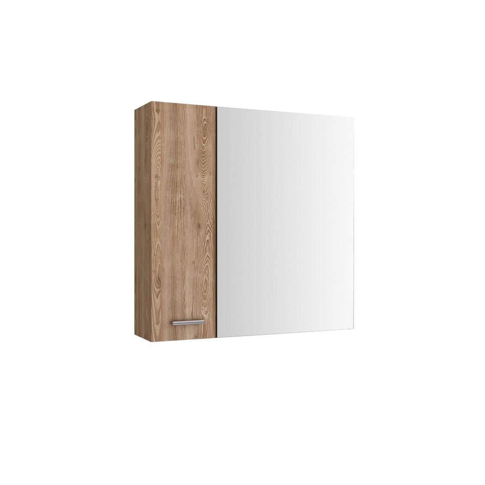 23.6 in. W x 23.6 in. H Rectangular Pine Medicine Cabinet with Mirror and Four Interior Shelves price history on PriceWatchPro