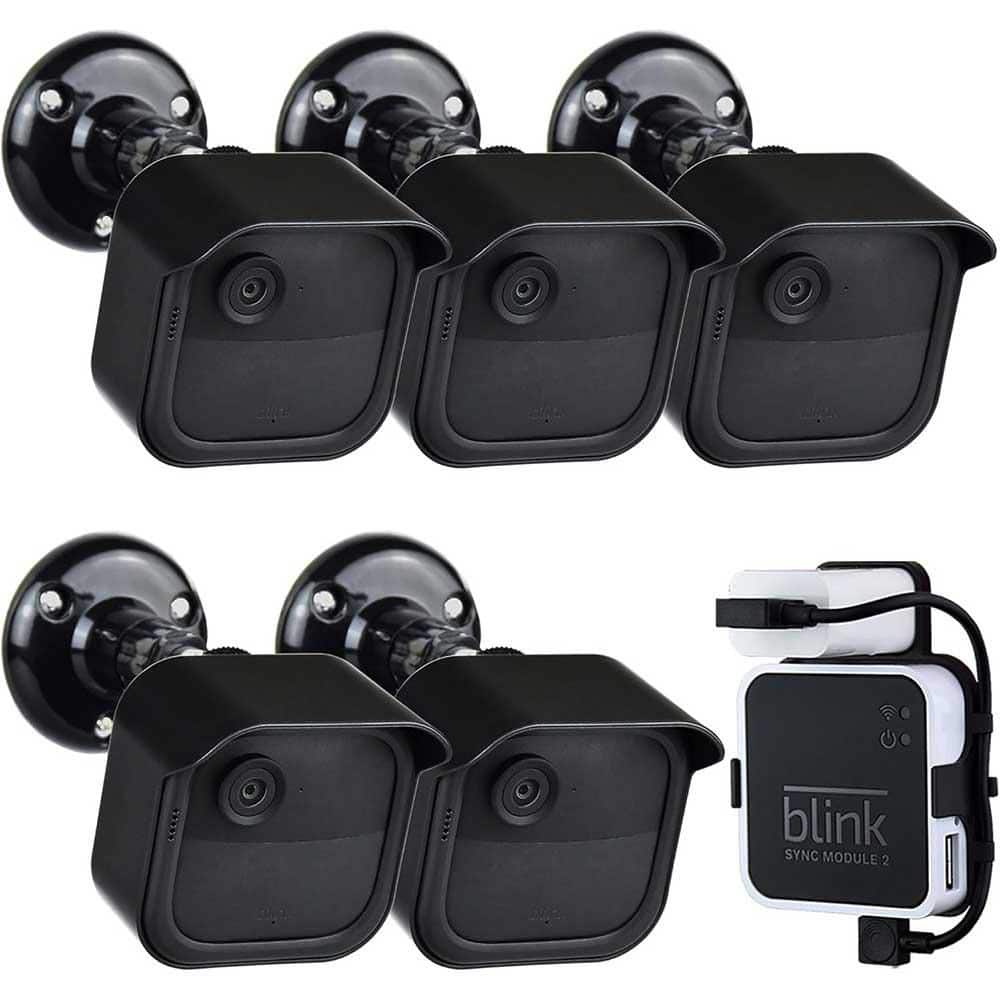 5-Pack Weatherproof Outdoor Camera Mount Bracket for Security Systems