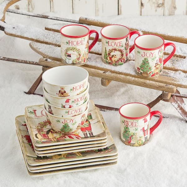 Certified International Nutcracker Parade 16-Piece Ceramic