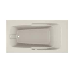 CETRA 60 in. x 32 in. Rectangular PURE AIR Bathtub with Left Drain in Oyster