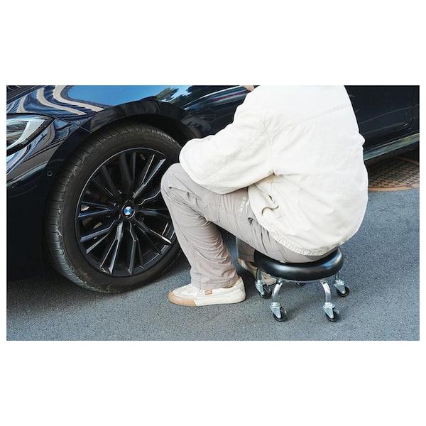 VECELO Ergonomic PU Leather Foot Rest Ottoman Stool for Under Desk