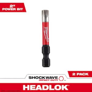Milwaukee SHOCKWAVE Impact Duty 2 in. T30 Torx Alloy Steel Screw Driver Bit  (2-Pack) 48-32-4914 - The Home Depot