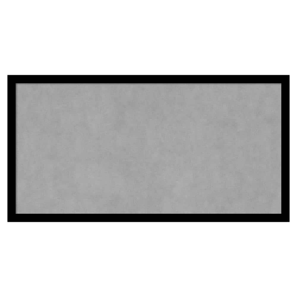 Amanti Art Black Gallery Deep 25 in. x 13 in. Magnetic Board, Memo ...