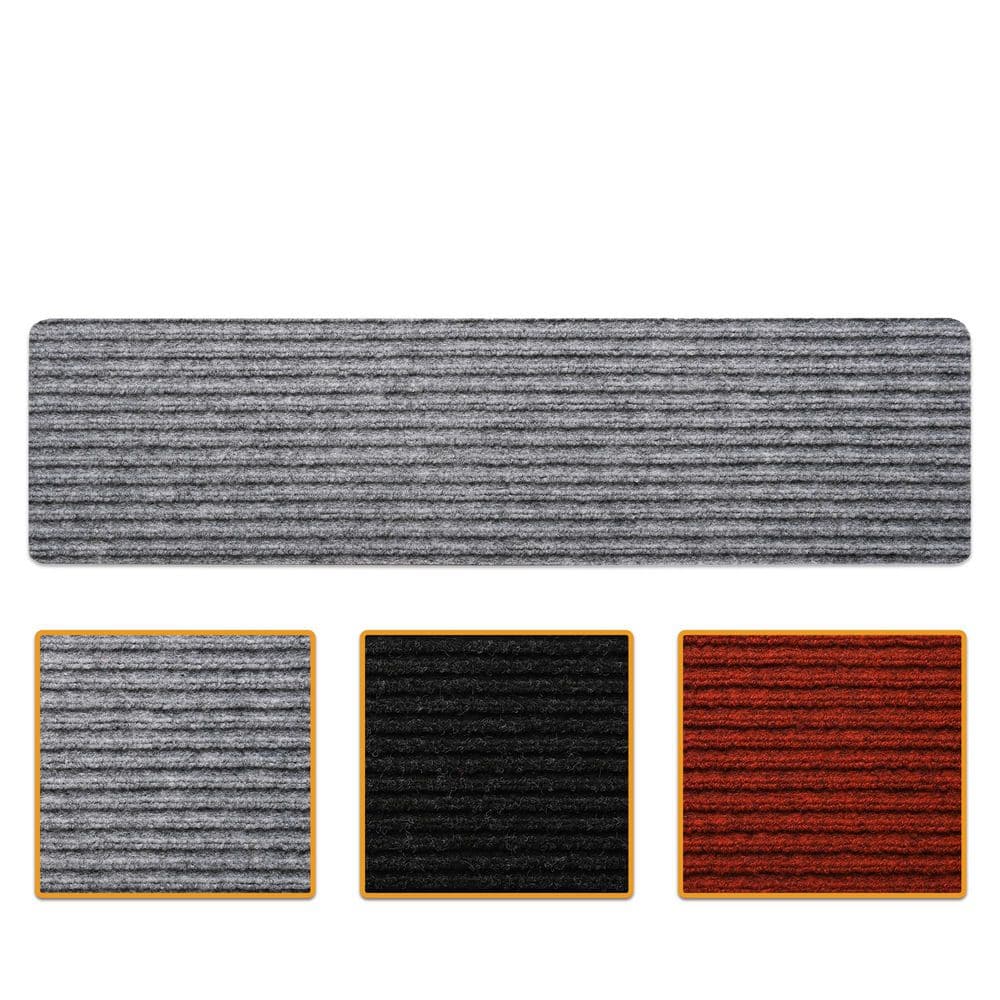 Ottomanson Non-Slip 7.8 in. x 30 in.-Peel and Stick Carpet Step Covers ...
