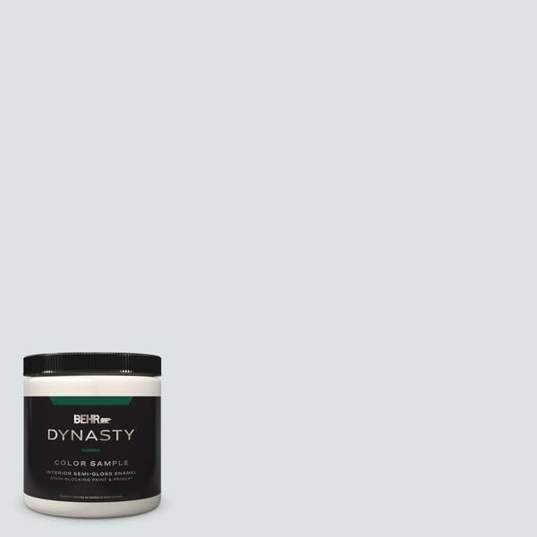 BEHR DYNASTY 8 oz. #MQ3-27 Etched Glass One-Coat Hide Semi-Gloss Enamel Stain-Blocking Interior/Exterior Paint and Primer Sample