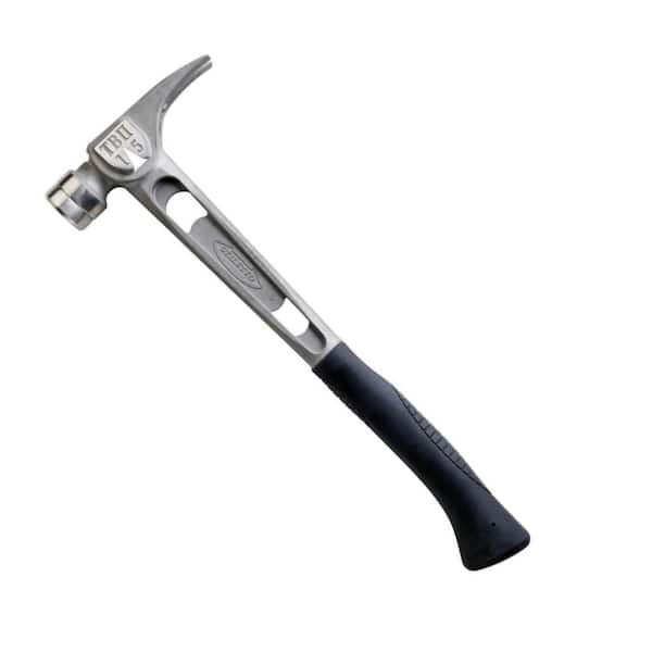 Stiletto 15 oz. Ti-Bone Milled Face Hammer with 18 in. Curved Handle