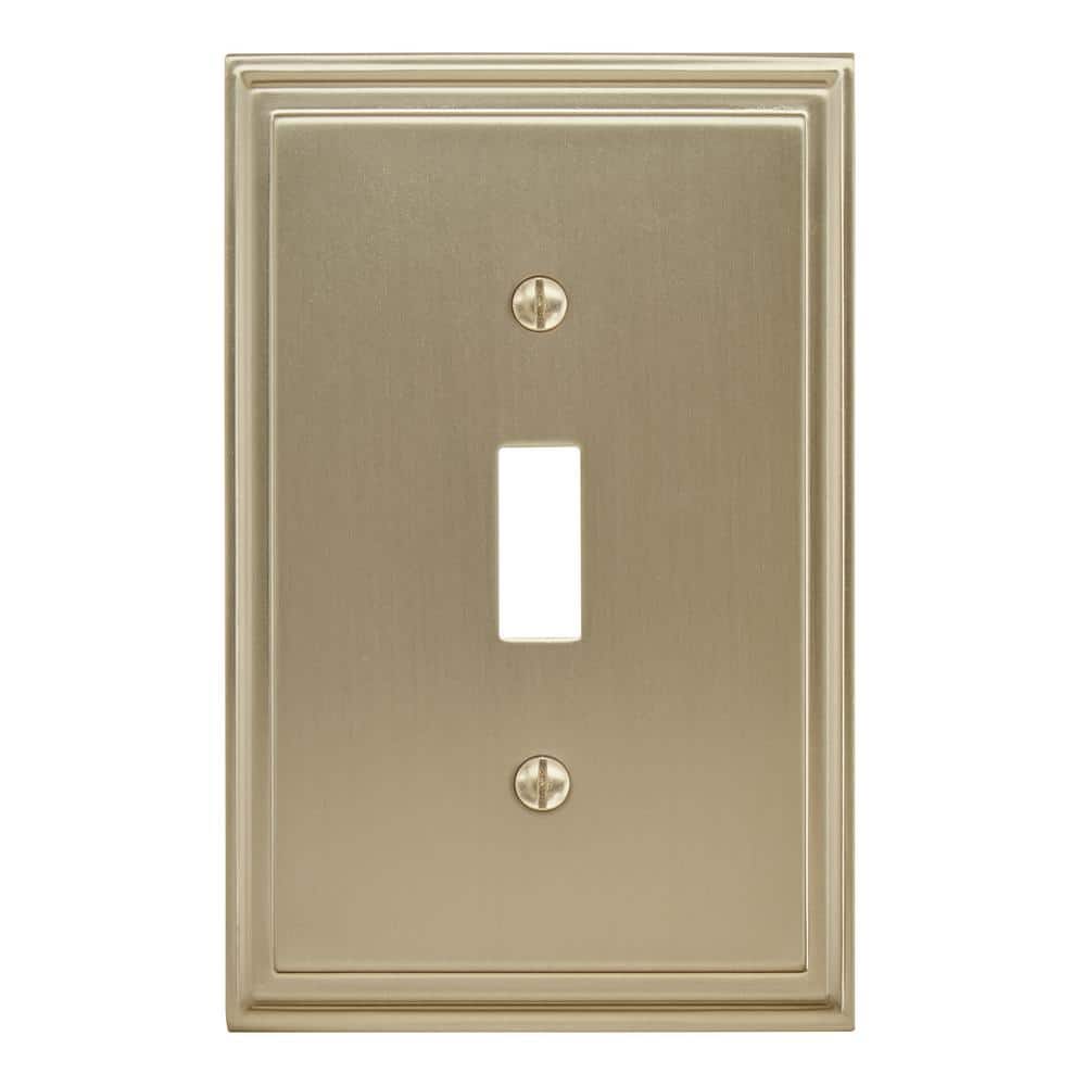 Gold 1-Gang Toggle Wall Plate (1-Pack)