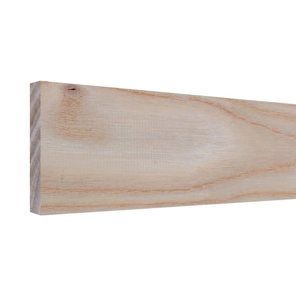 Ornamental Mouldings 1/2 in. D x 1.5 in. W x 2 ft. L Unfinished Natural Ash Wood Board