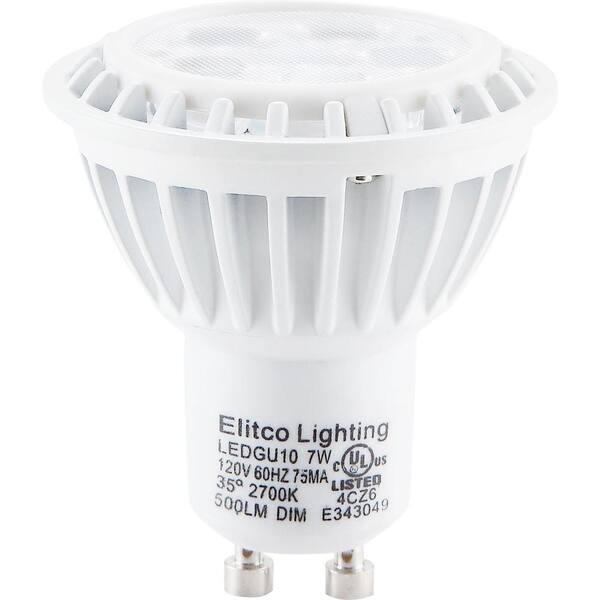 Elegant Lighting 50W Equivalent Cool White GU10 Dimmable LED Light Bulb