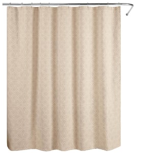 Bogart European Matelasse 72 in. Shower Curtain Taupe